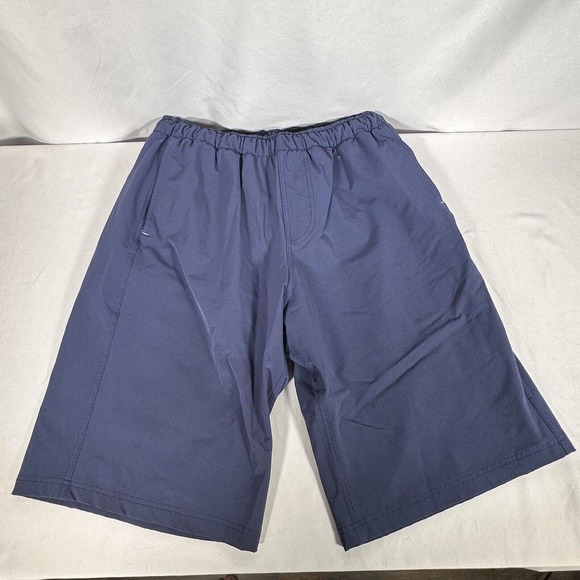 Myles Make Moves Mens XL Long Blue Shorts USA Made Elastic Waist - Picture 1 of 4
